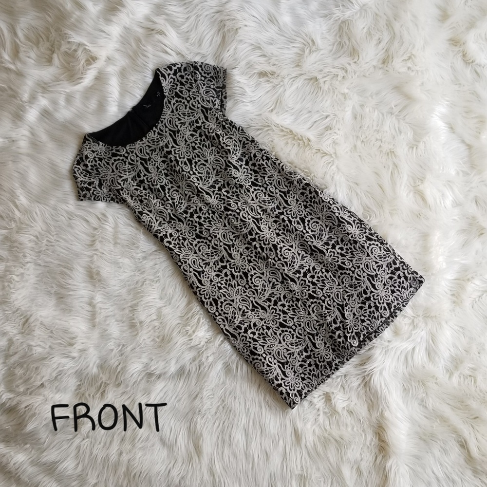 Black and Gold Body Con Dress